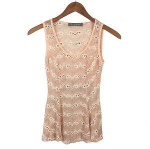 WS891 Finn & Clover Sheer Floral Blouse Top M